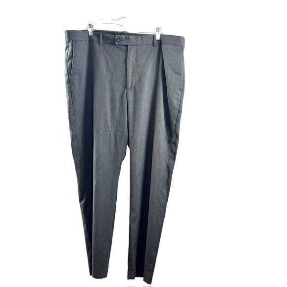 Perry Ellis Portfolio Men's Charcoal Casual Pants - Picture 1 of 7